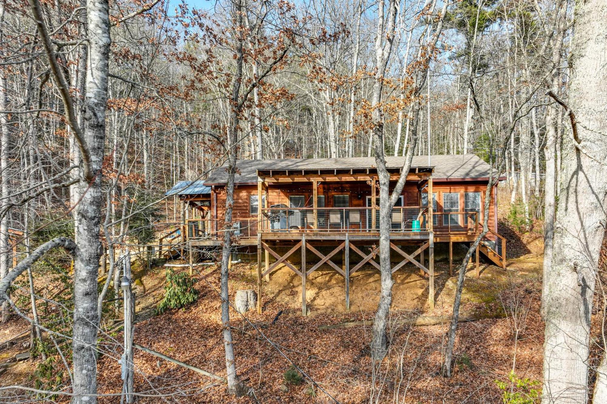Lakeside Cashiers Cabin With Private Boat Dock! Cullowhee エクステリア 写真